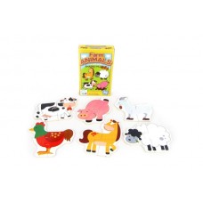 Wooden Farm Animal Puzzle Box 6 in 1